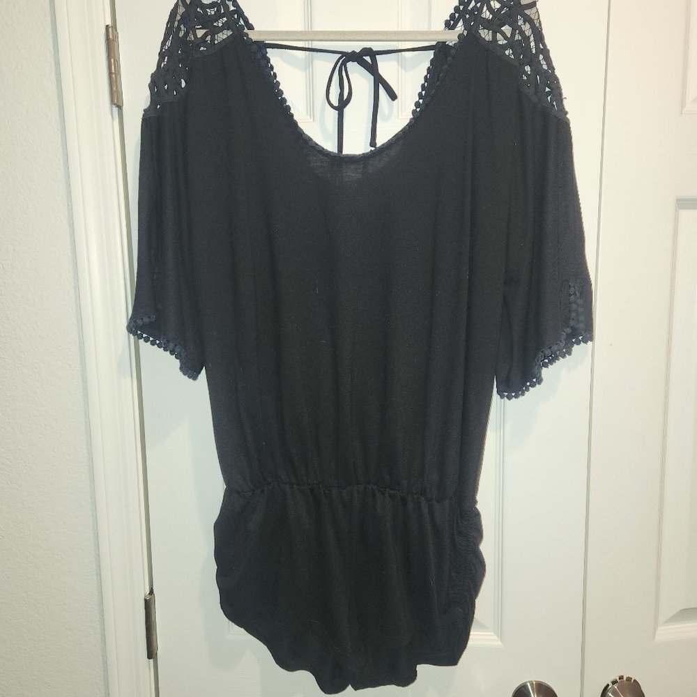 Black Shorts Romper